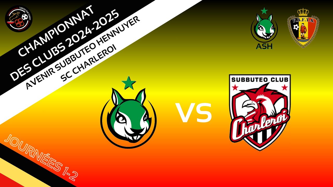 Subbuteo : ASH vs SC Charleroi (Championnat de Belgique interclubs (D1) 16/11/24)