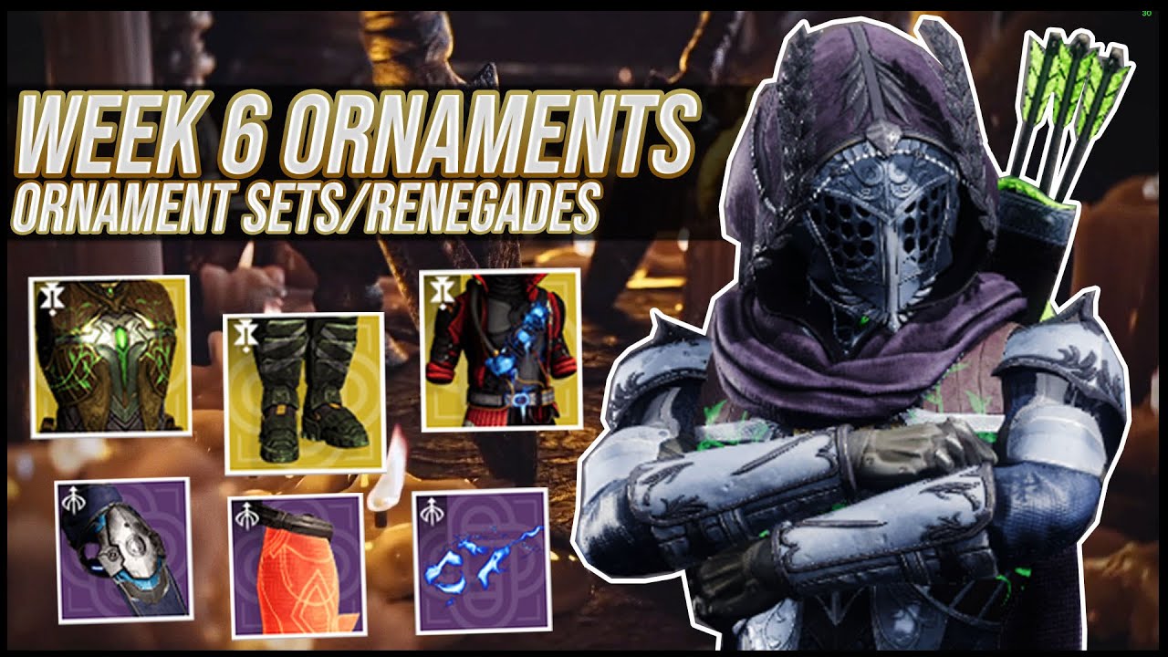 Destiny 2: Украшения Eververse 6-й недели | Renegades