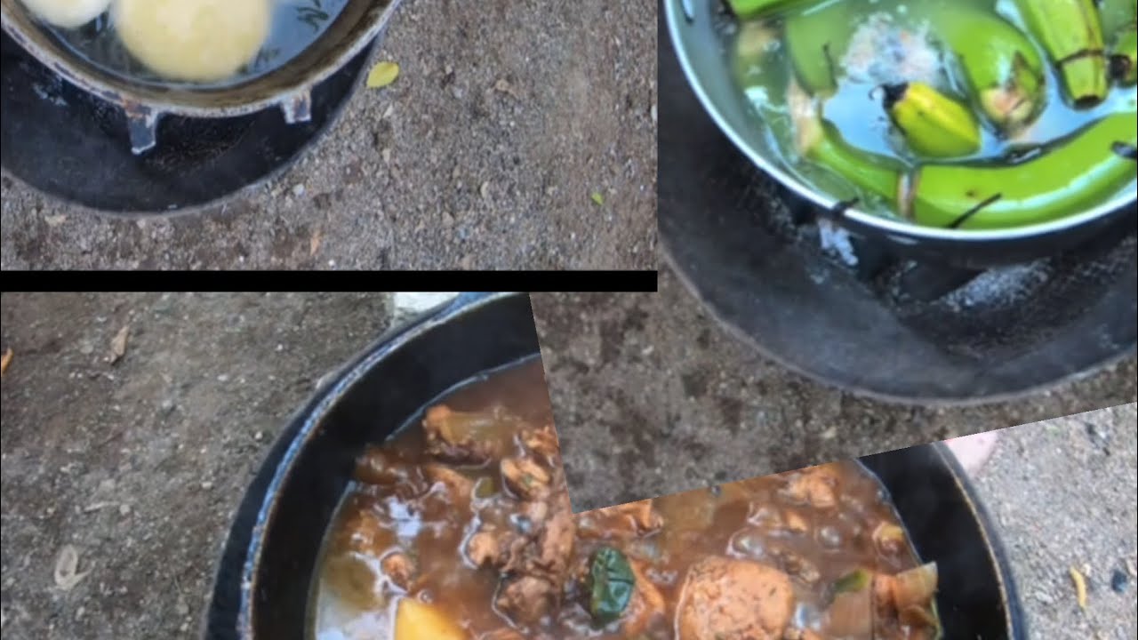StewChicken & DumpiBanana Cooking Outside 🇯🇲 2024 