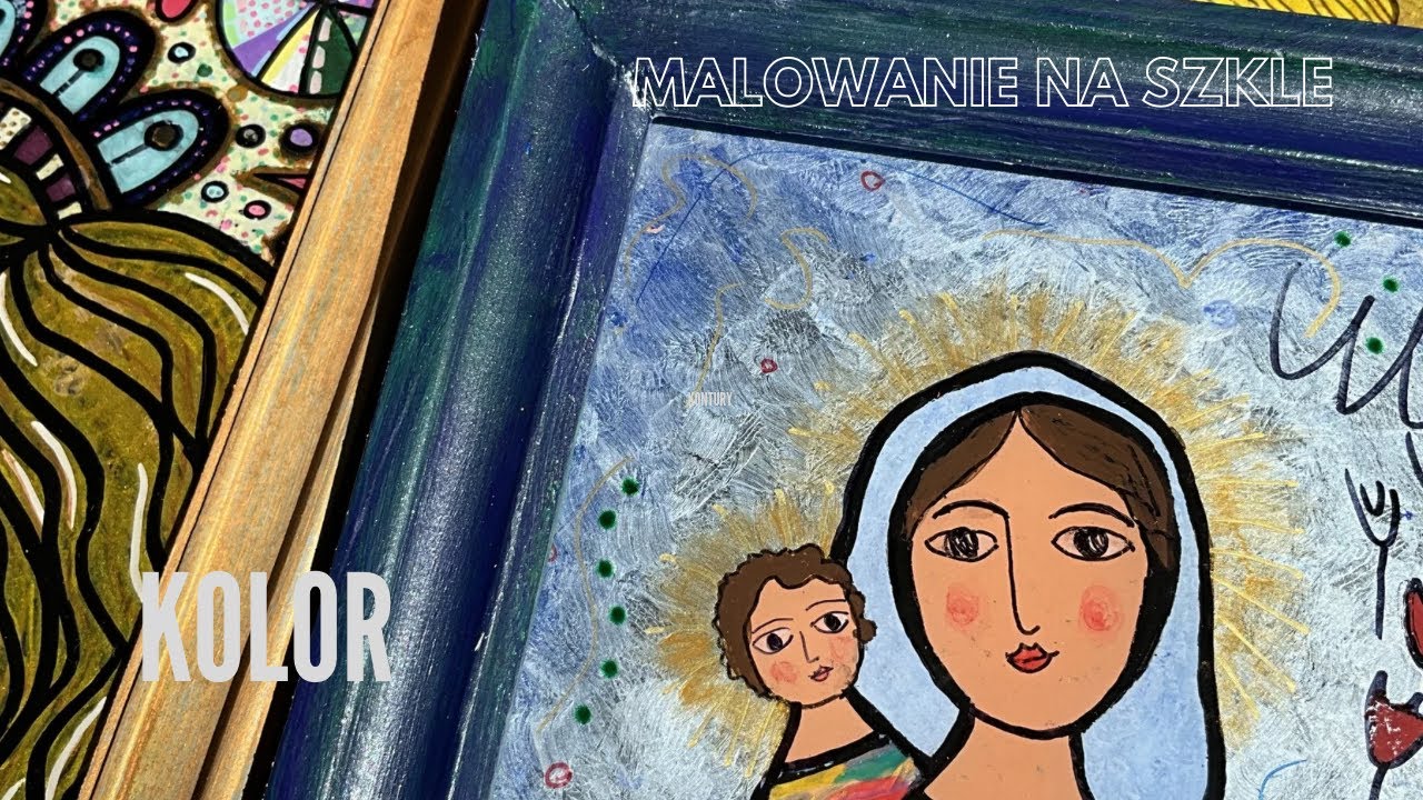 Malowanie na szkle. Lekcja 3. Wypełnianie konturów kolorem czyli farby akrylowe krok po kroku