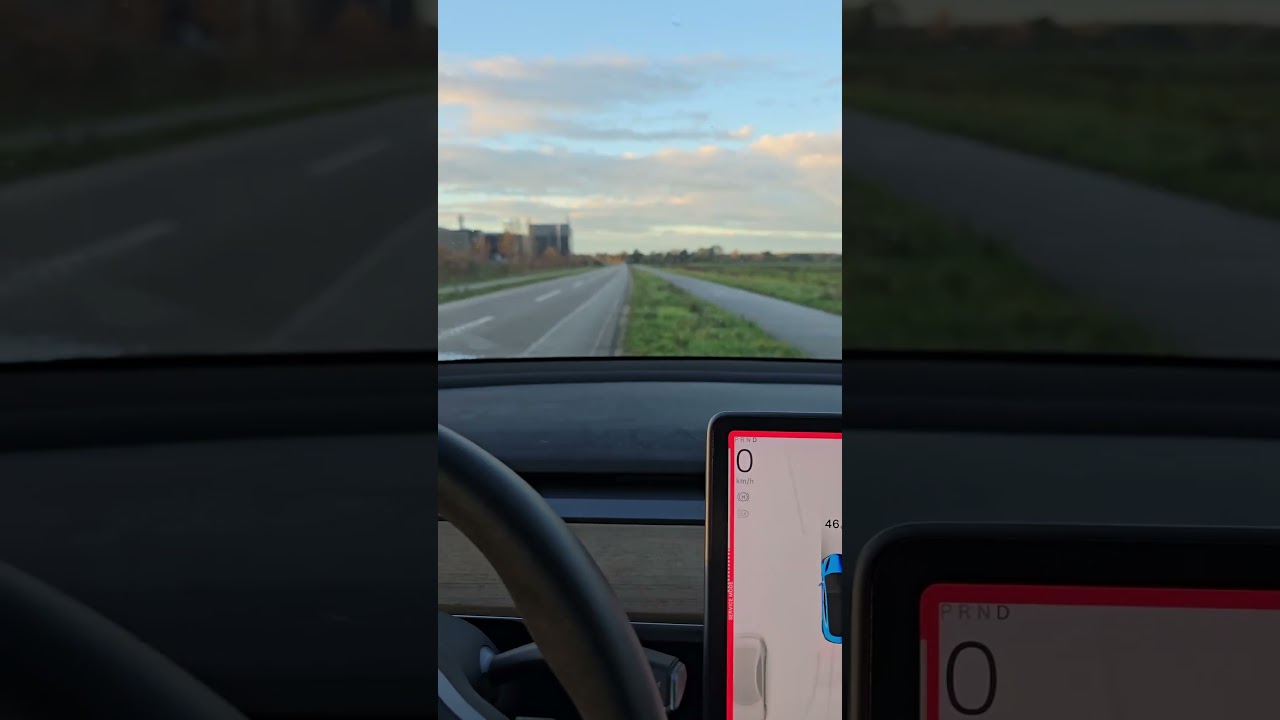 Bremsen beim Tesla Freibremsen  #tesla #automobile #wissenswert #modely #hashtag