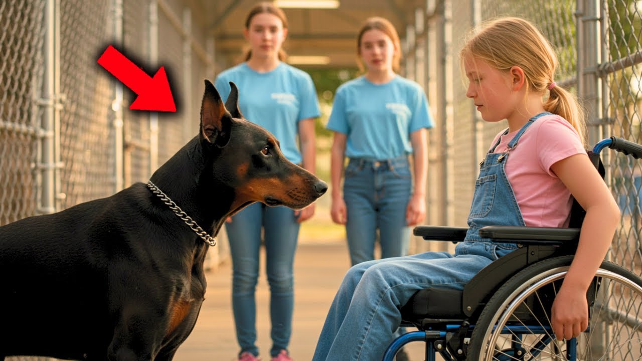 Tutti Rifiutarono Il Doberman Aggressivo – Finché Questa Ragazza Disabile Fece L’Inaspettato