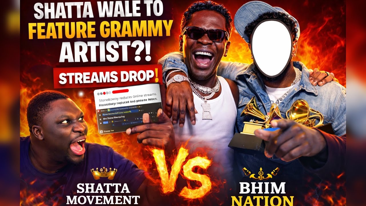 SHATTA WALE To Feature GRAMMY WINNER? 😱🔥 BHIM NATION Attacks As Stonebwoy’s Streams DROP!