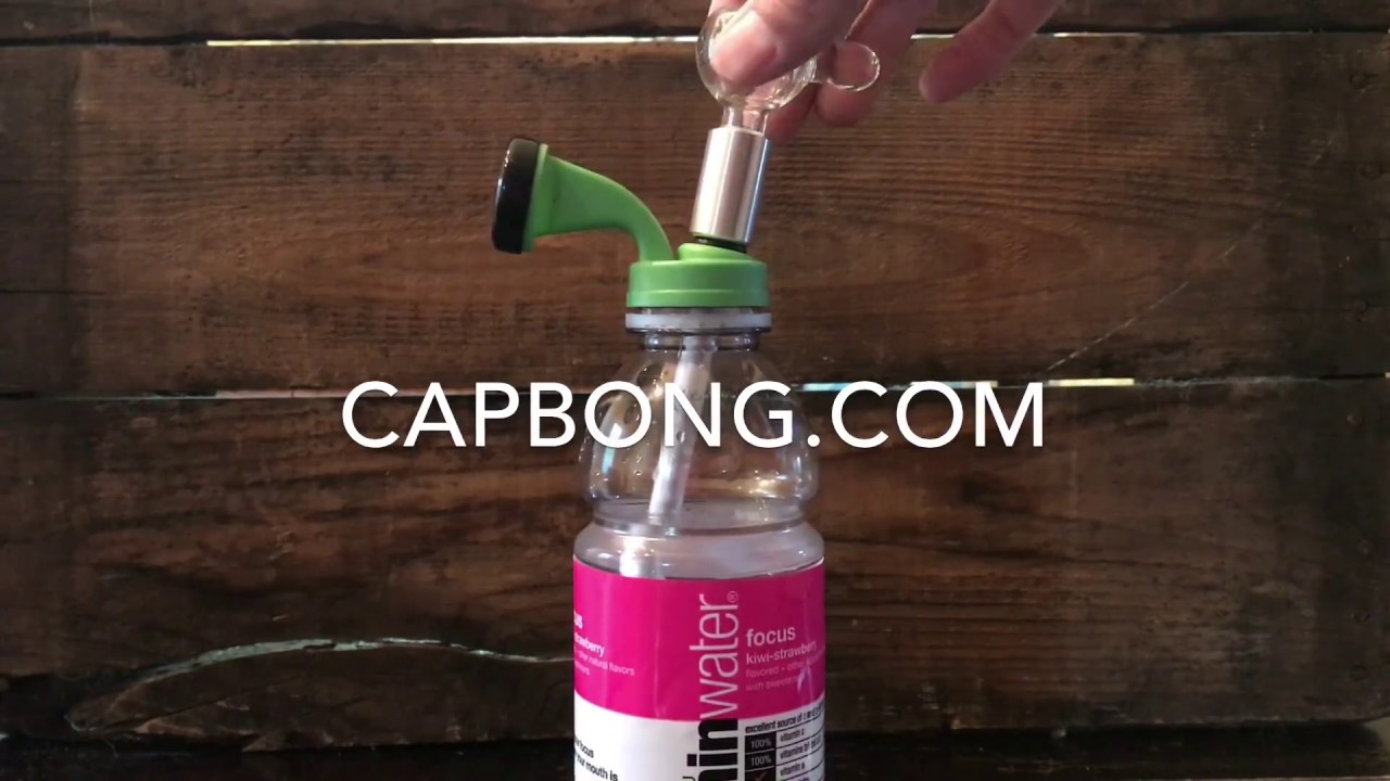 Gatorade Bong with glass adapter CapBong