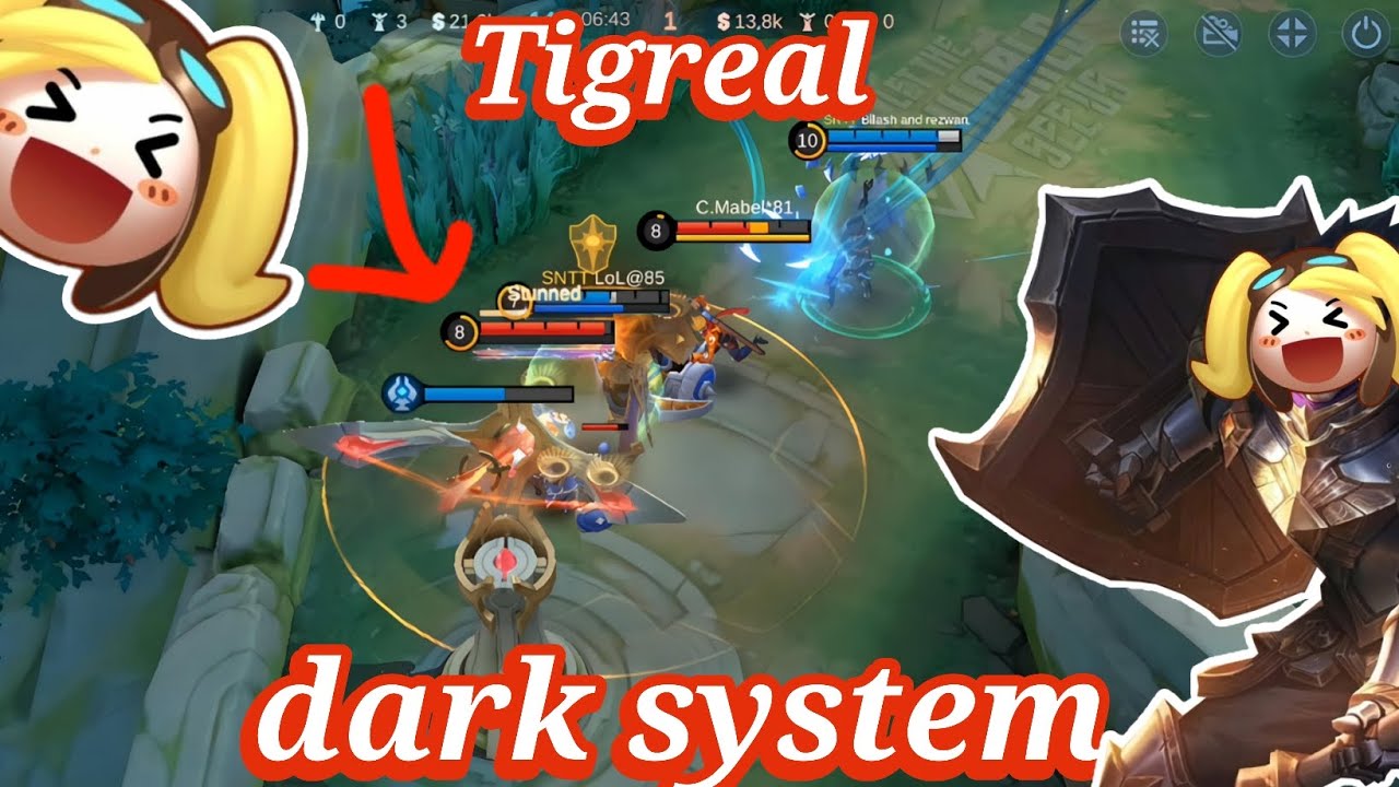 Mobile Legends funny moments ‼️ Tigreal vs dark systems 😂