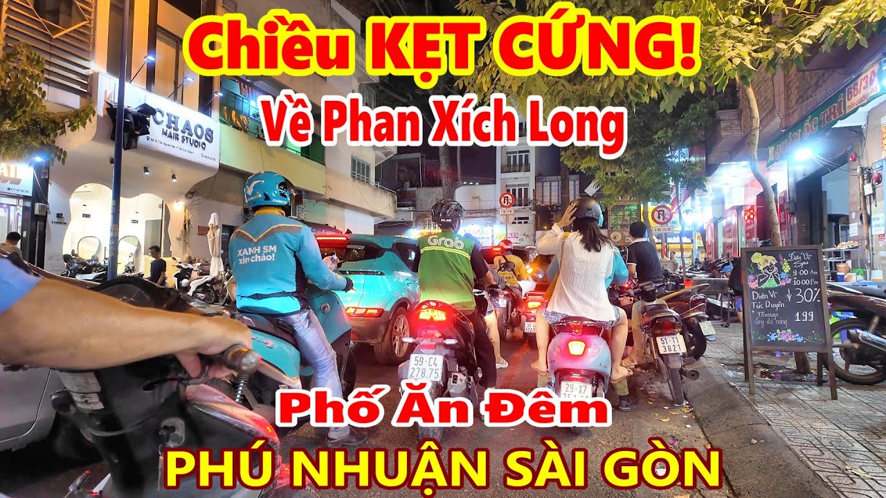 Chiều Tà KẸT CỨNG! Đường về Phố Ăn Đêm Phan Xích Long Phú Nhuận Sài Gòn