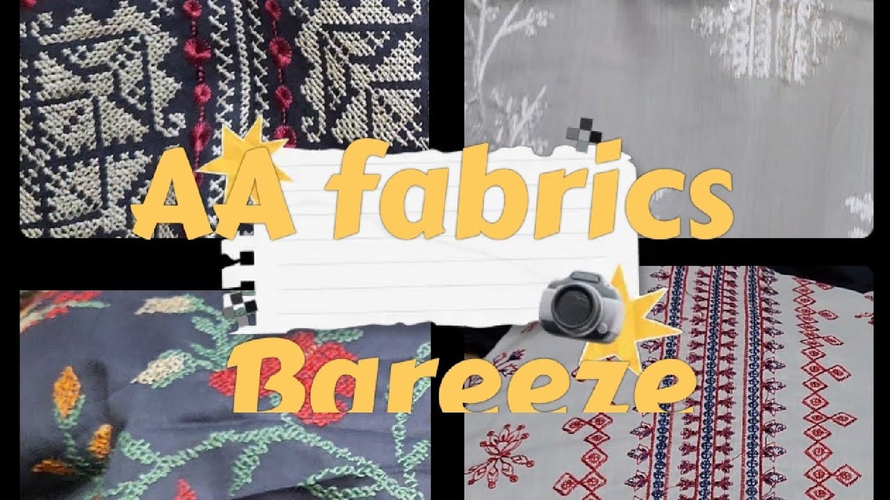 AA fabrics #2peice Bareeze lawn#Summer episode #Rashakai cloth market 