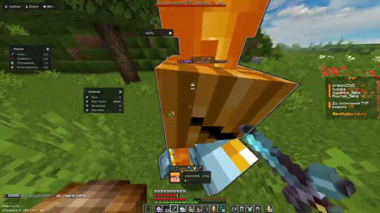 УНИЧТОЖИЛИ ВЕСЬ REALLYWORLD С ЛУЧШИМ КЛАНОМ PIRATS | С ЧИТОМ CATLAVAN NEW 1.21.4 |