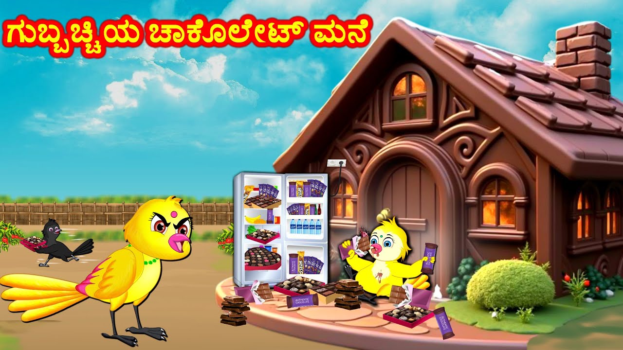 ಗುಬ್ಬಚ್ಚಿಯ ಚಾಕೊಲೇಟ್ ಮನೆ | Kannada Stories | Kannada Moral Stories | Story Kannada | Fairy Tales