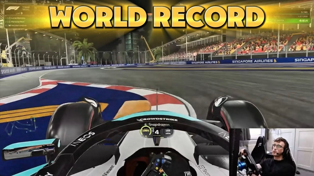 F1 25 Singapore World Record | 1:27.187 Lucas Blakeley