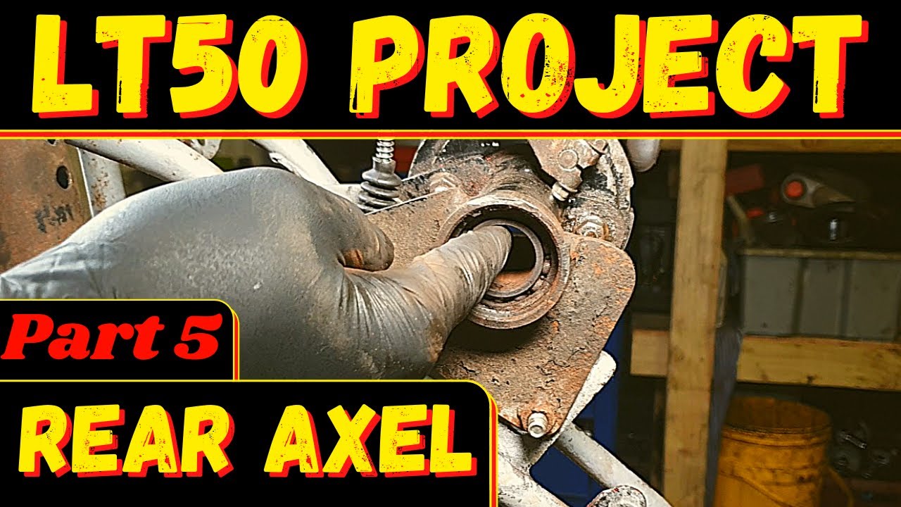 How to replace LT50 rear axel bearings and seals LT 50 Quad Project series part 5 rear wheel bearing