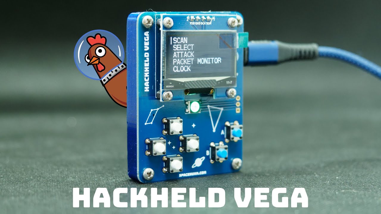Hackheld Vega: DIY OLED Deauther