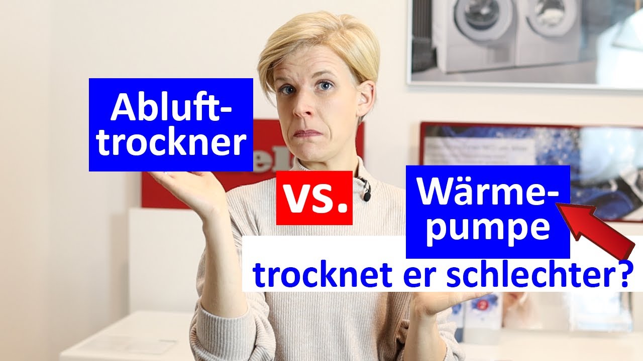 Trocknet ein W&auml;rmepumpentrockner schlechter? W&auml;sche wird nicht trocken