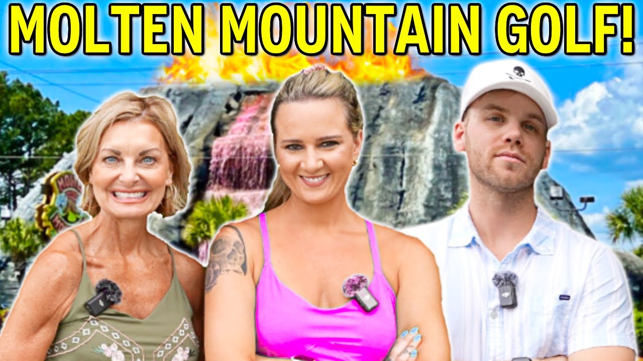 Epic Mini Golf Match At Molten Mountain!