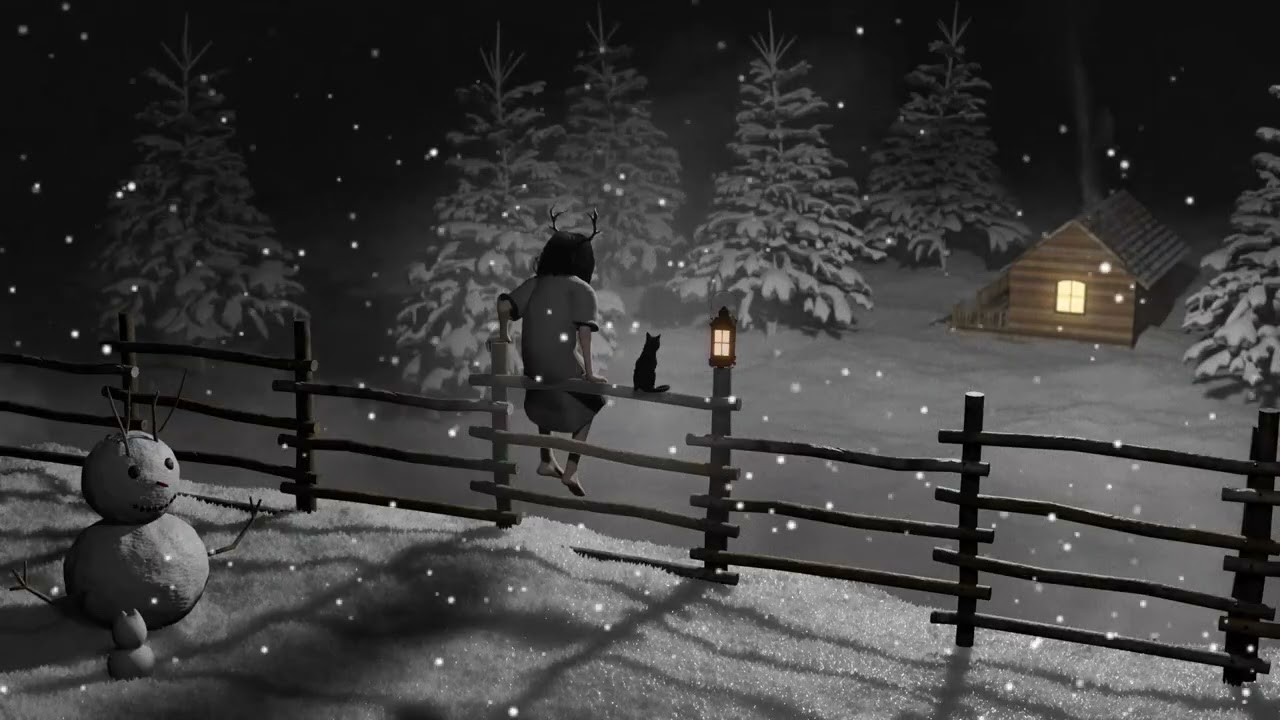 A snowy night, far from everything.