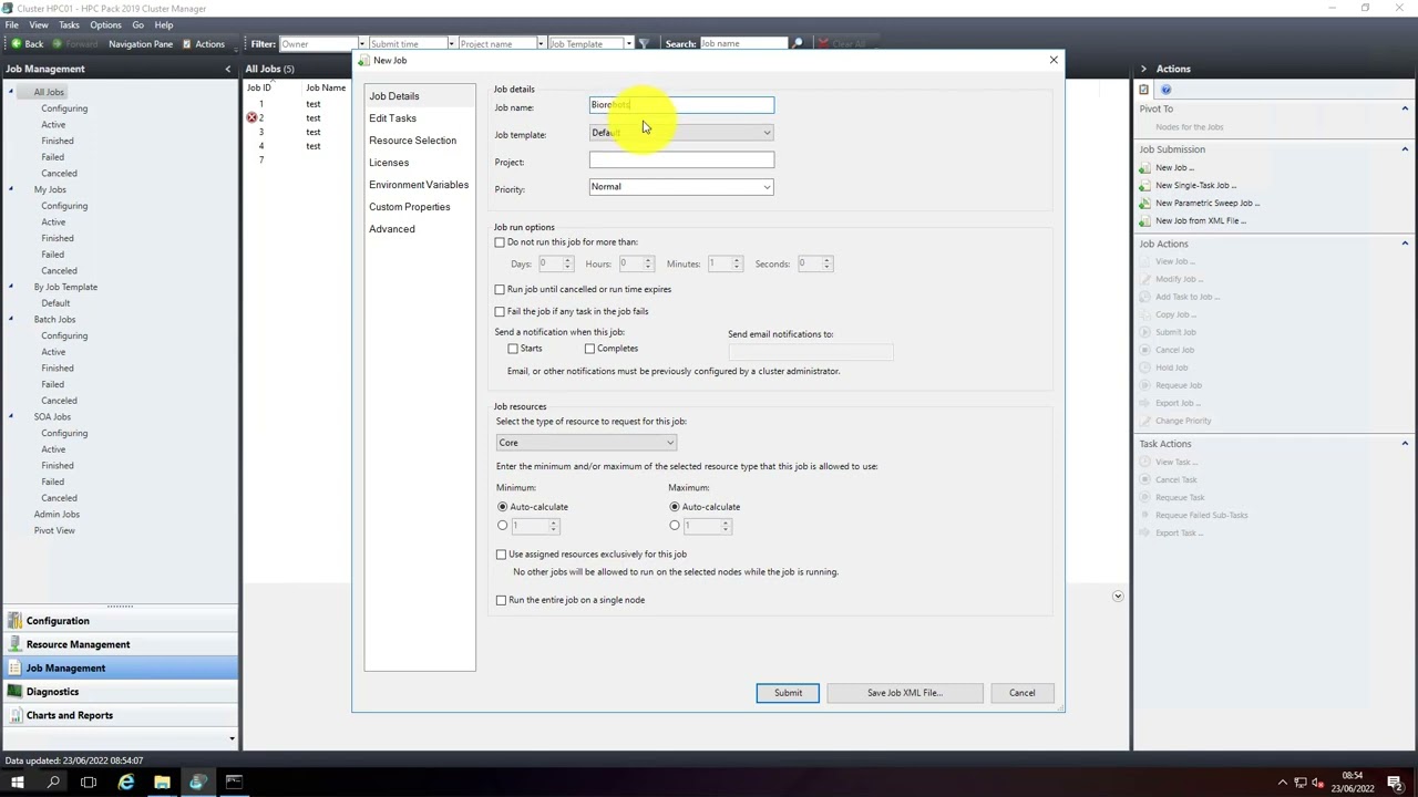How to run an application ( Physicell) on Microsoft HPC 2019