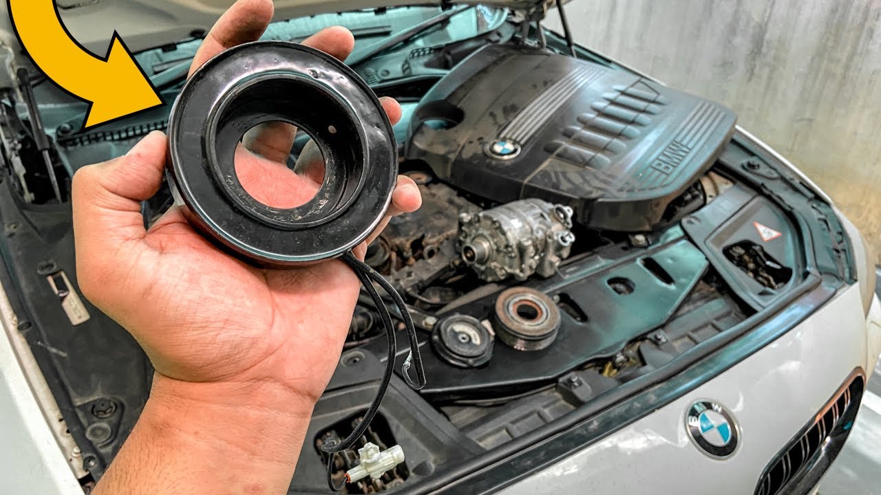 How To Remove Bmw A/C Compressor Clutch Coil