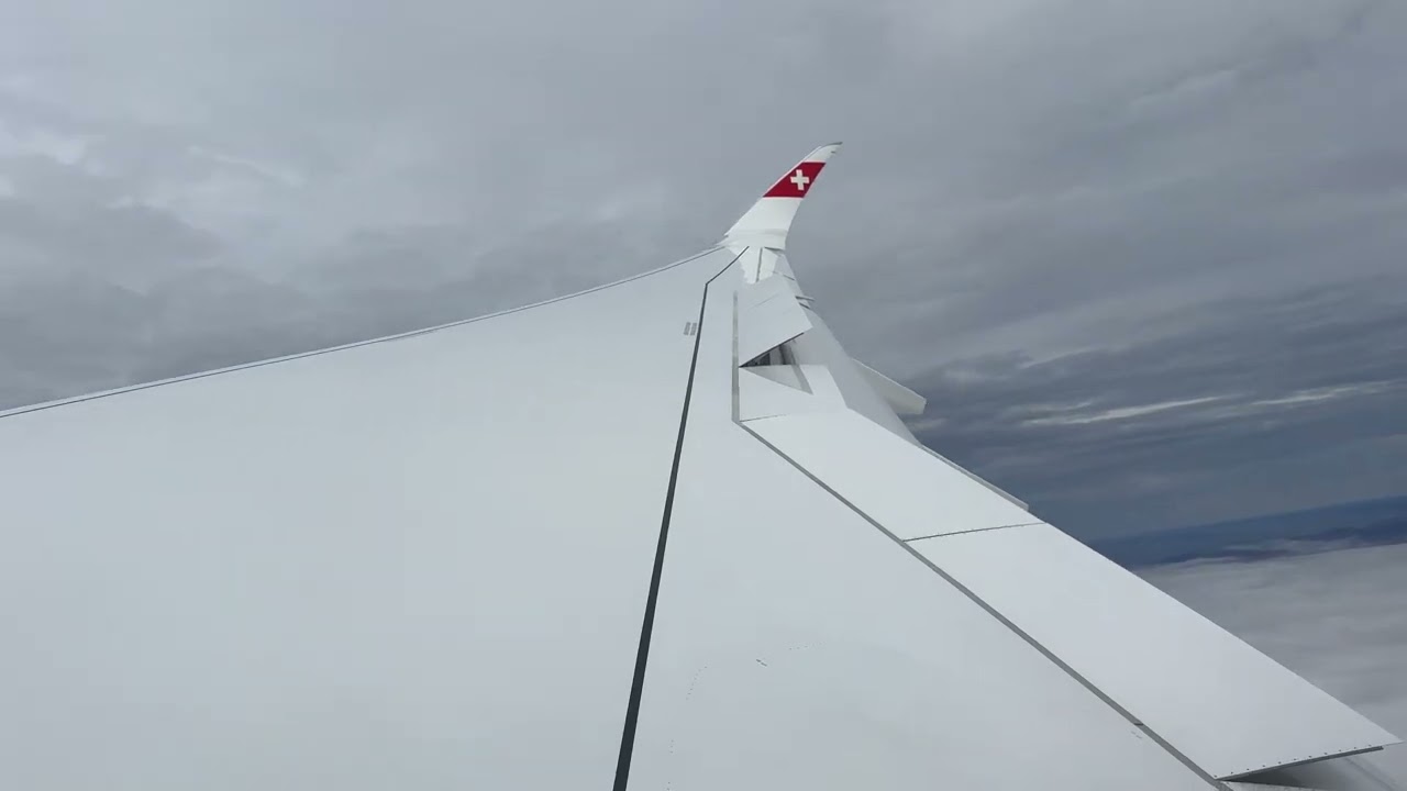 Swiss International Airlines Airbus A350-900 landing in Zurich (ZRH) 01NOV2025
