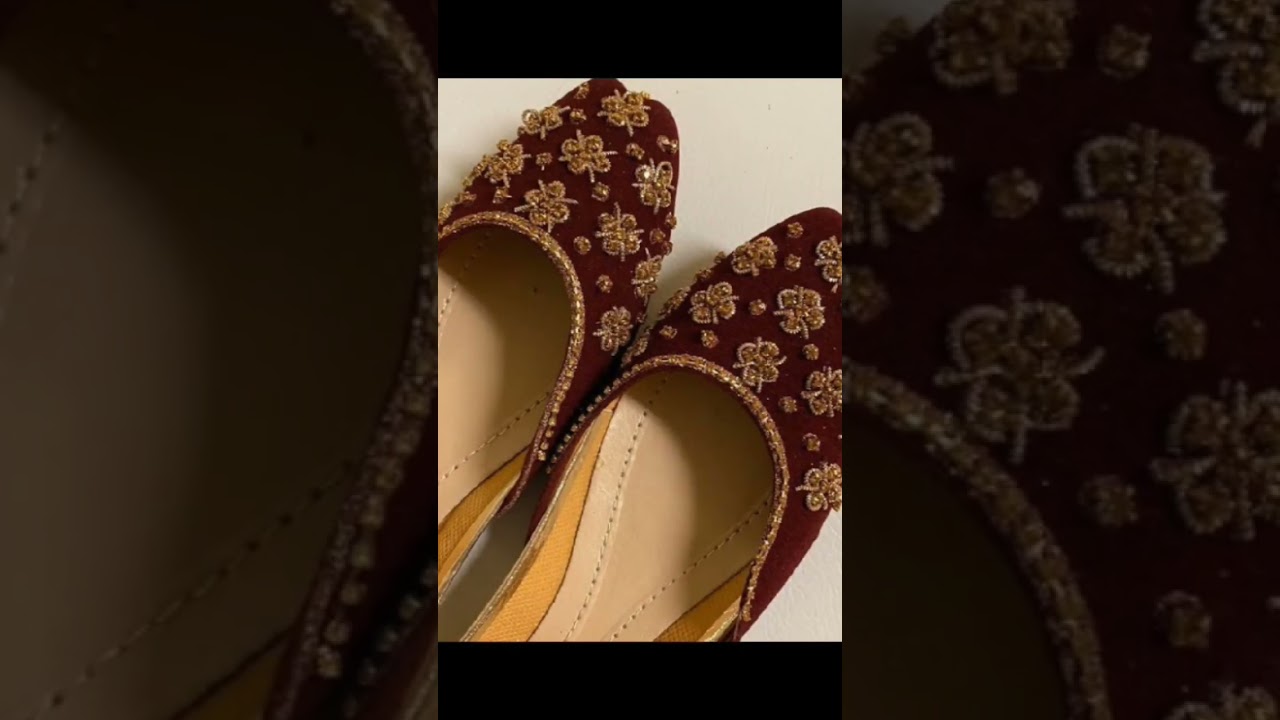 Traditional Bridal Khussa Designs | Latest Wedding Footwear Trends#bridalkhussa #fashionideas#short