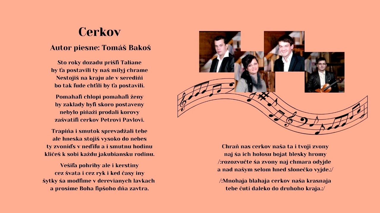 ROYAL, Cerkov, autor piesne Tom&aacute;&scaron; Bako&scaron;, Videorohaľ