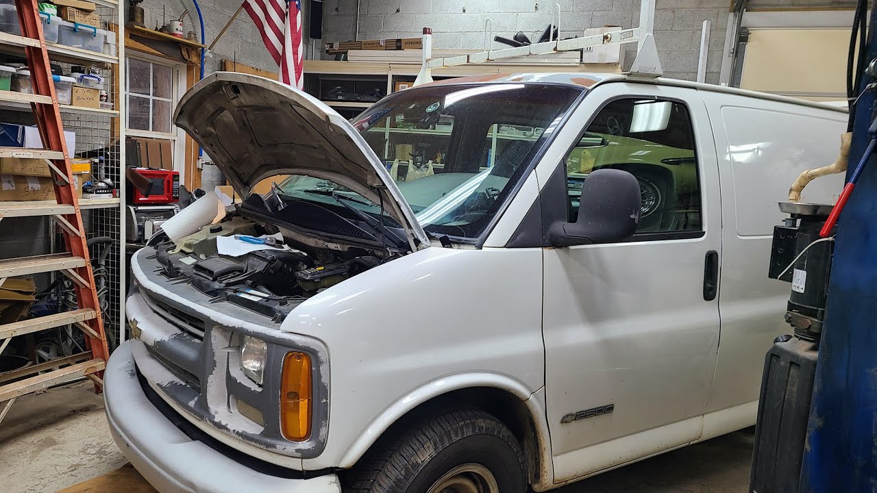 2000 Chevy 2500 Express Van Power Steering Hose Replacement Friday March 18th 2022  PowerSteering#