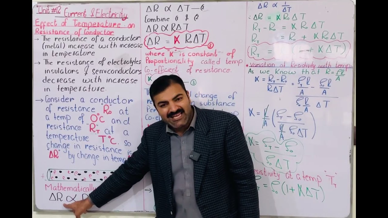 Unit#12 || Current and Electricity || Lecture #8||Resistance depends on temperature #MDCAT