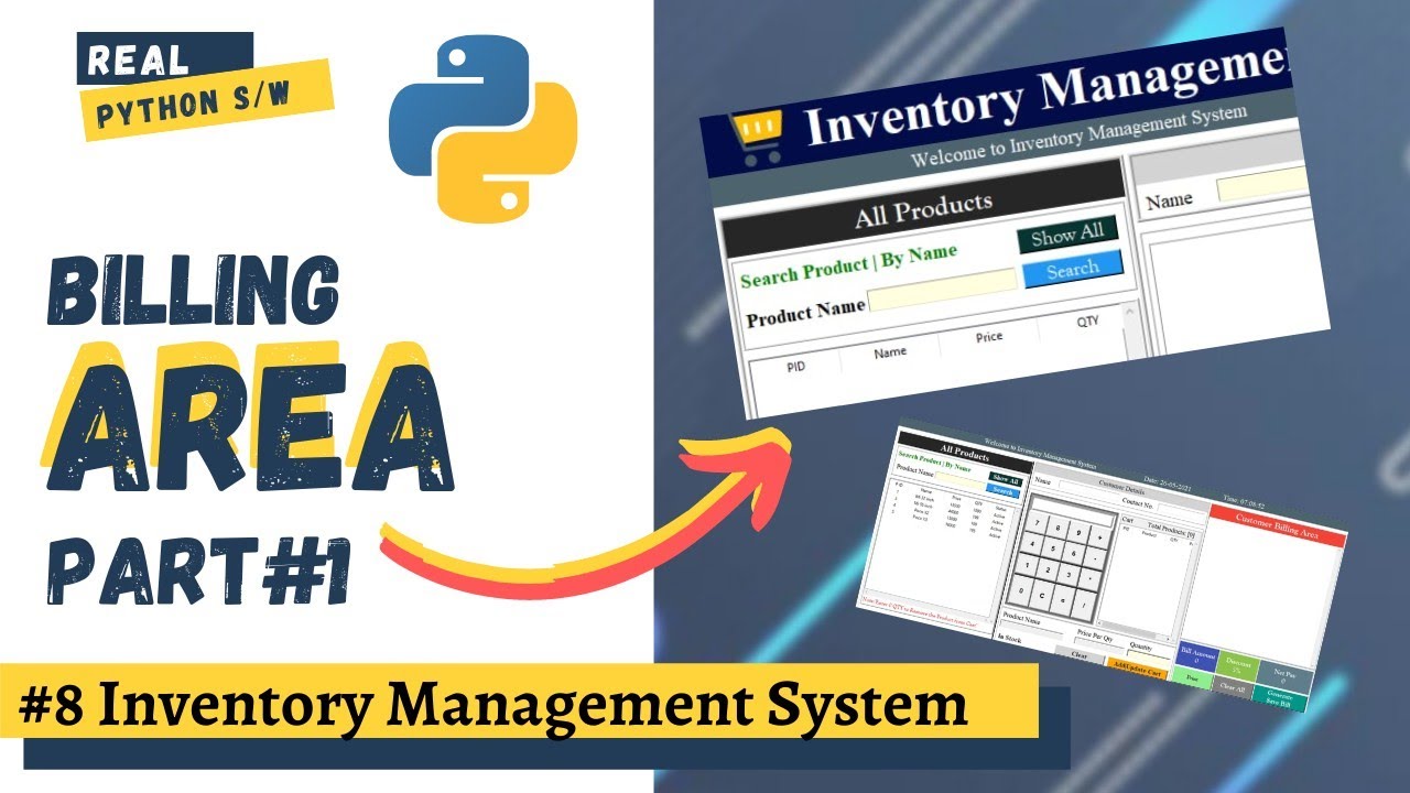 🔥#8 How to Create Inventory Management System with Database in Python | 0 to Hero Course | Billing🔥