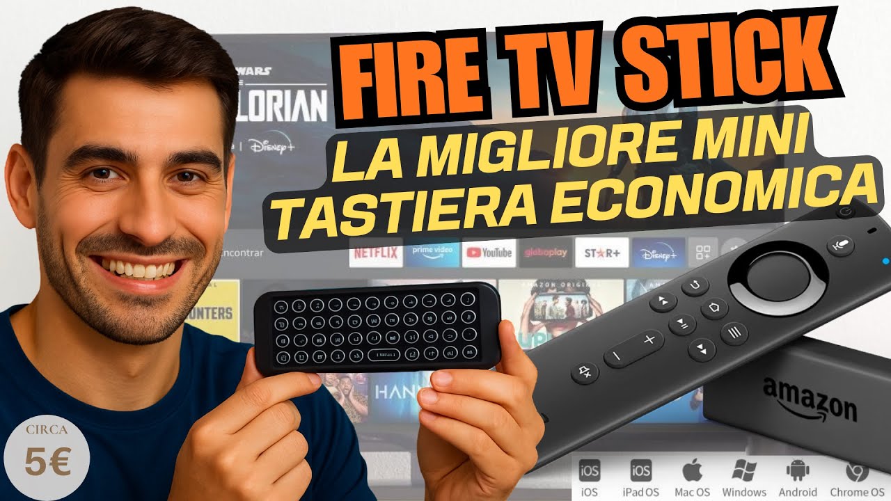 Fire TV Stick: Miglior Mini Tastiera Bluetooth Economica 🔥 iPazzPort Mini Wireless