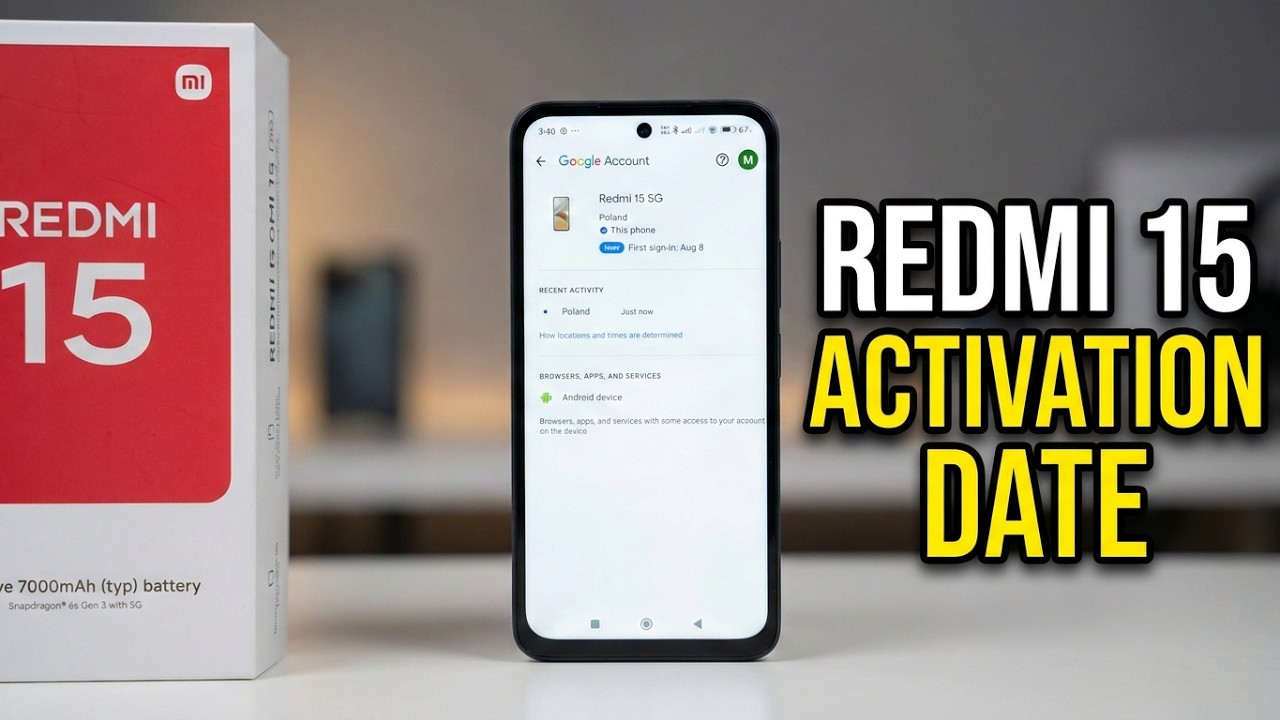 Redmi 15: How to Check Activation Date (First Sign-In)