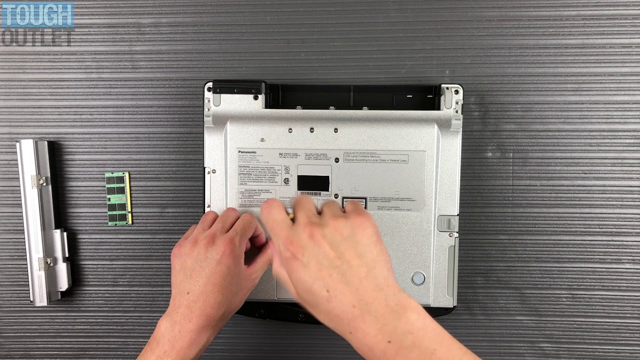 Panasonic Toughbook CF-74: How to install RAM