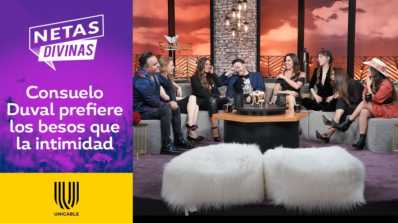 Consuelo Duval confiesa que en las fiestas organiza los ¡besos de tres! | Netas Divinas | Unicable