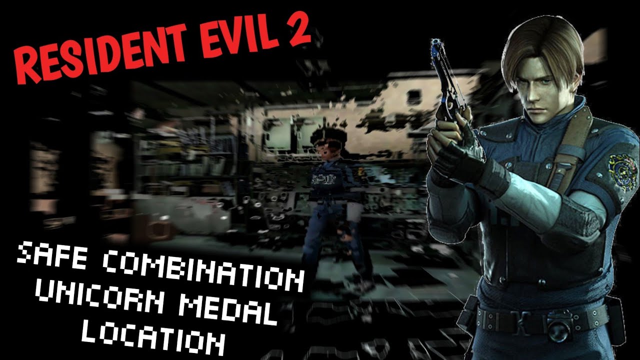 Расположение комбинации сейфа восточного офиса Resident Evil 2 для медали &laquo;Единорог&raquo;