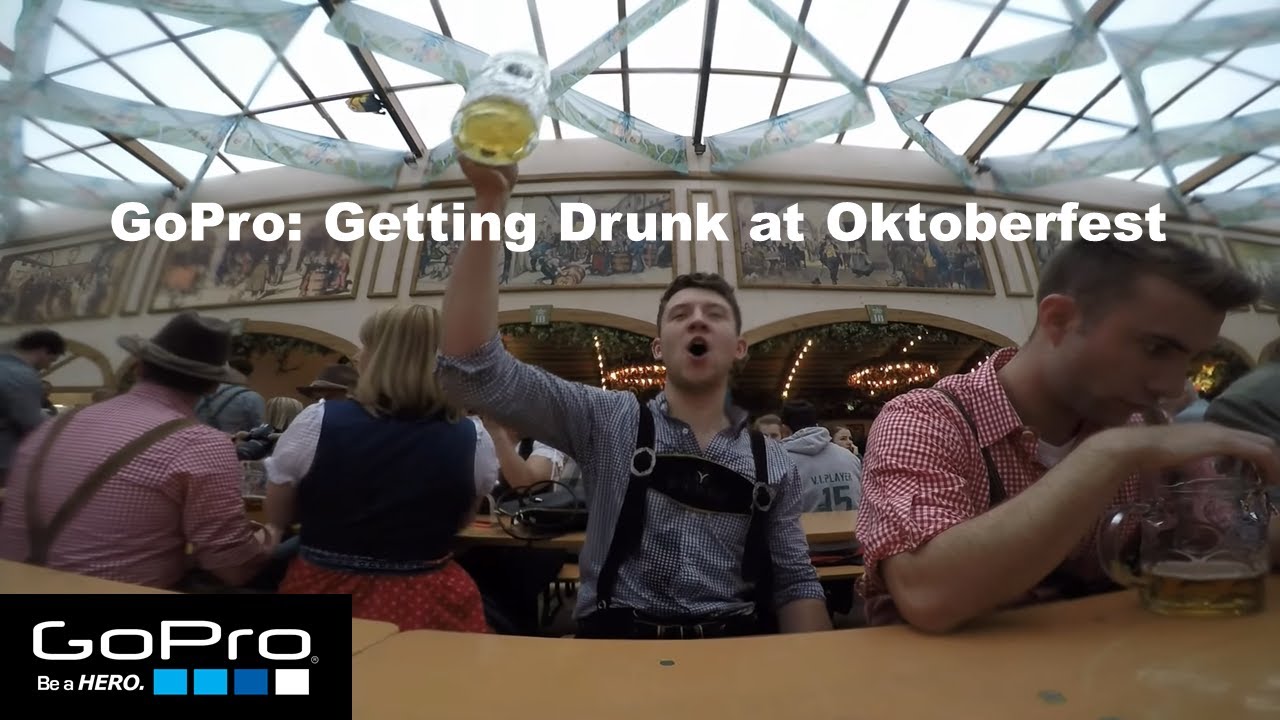 Getting Drunk at Oktoberfest (GoPro Oktoberfest) Munich Trip German, Stein, Lederhosen, Prost!