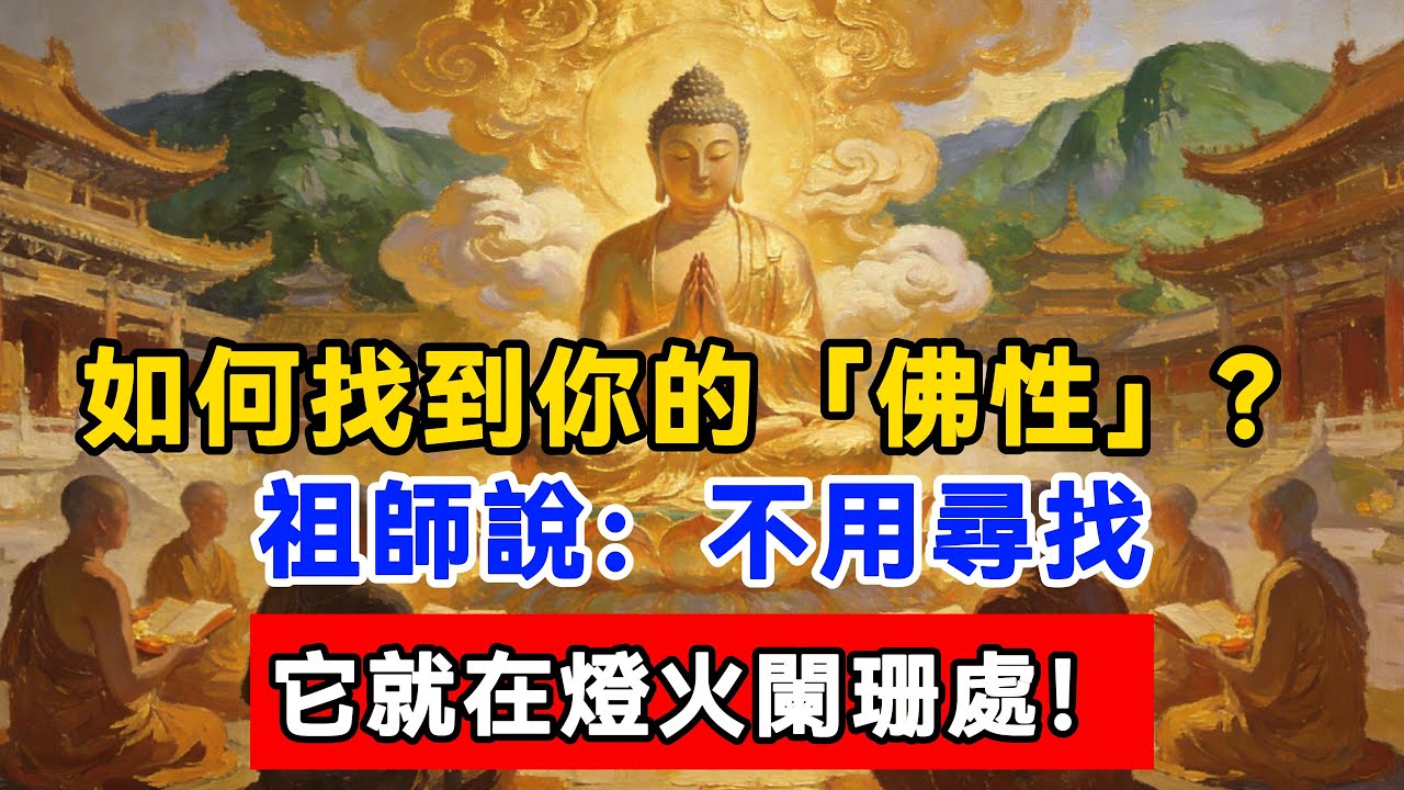 如何找到你的「佛性」？祖師說：不用尋找，它就在燈火闌珊處！#佛陀#佛學#佛教#禪修#佛法智慧#佛教故事#佛教文化#佛學知識 #佛學智慧 #明月禅心