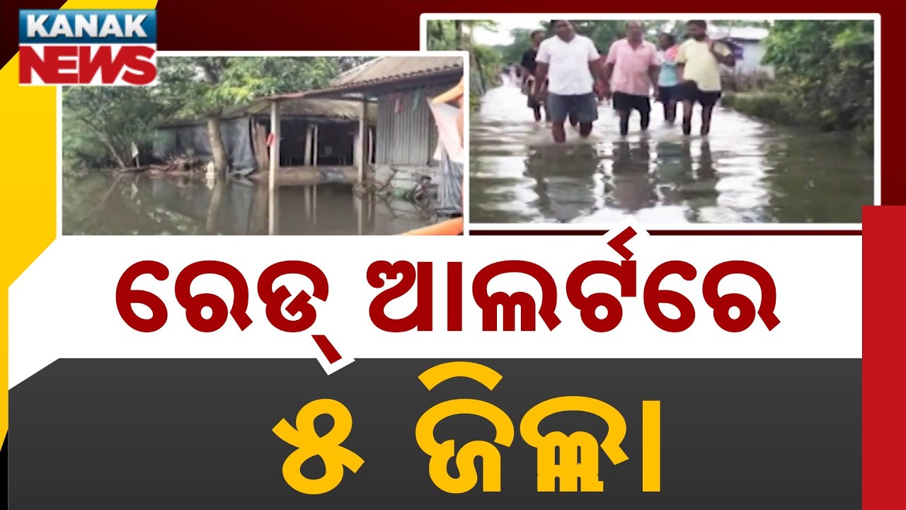 Odisha Weather Update | 5 Districts Under Red Alert as Low Pressure Forms