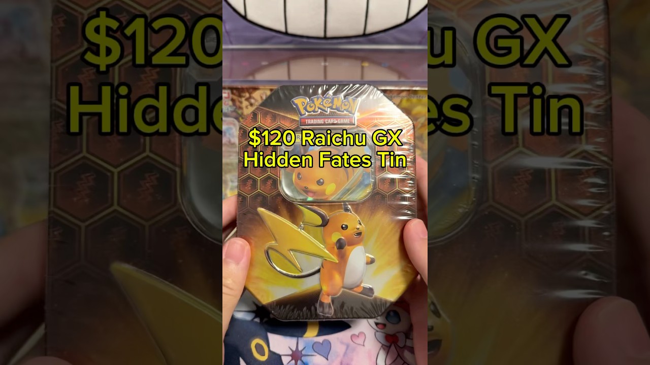 Can I pull the $530 Charizard? Raichu GX Hidden Fates Tin #pokemon #pikachu #charizard #raichu