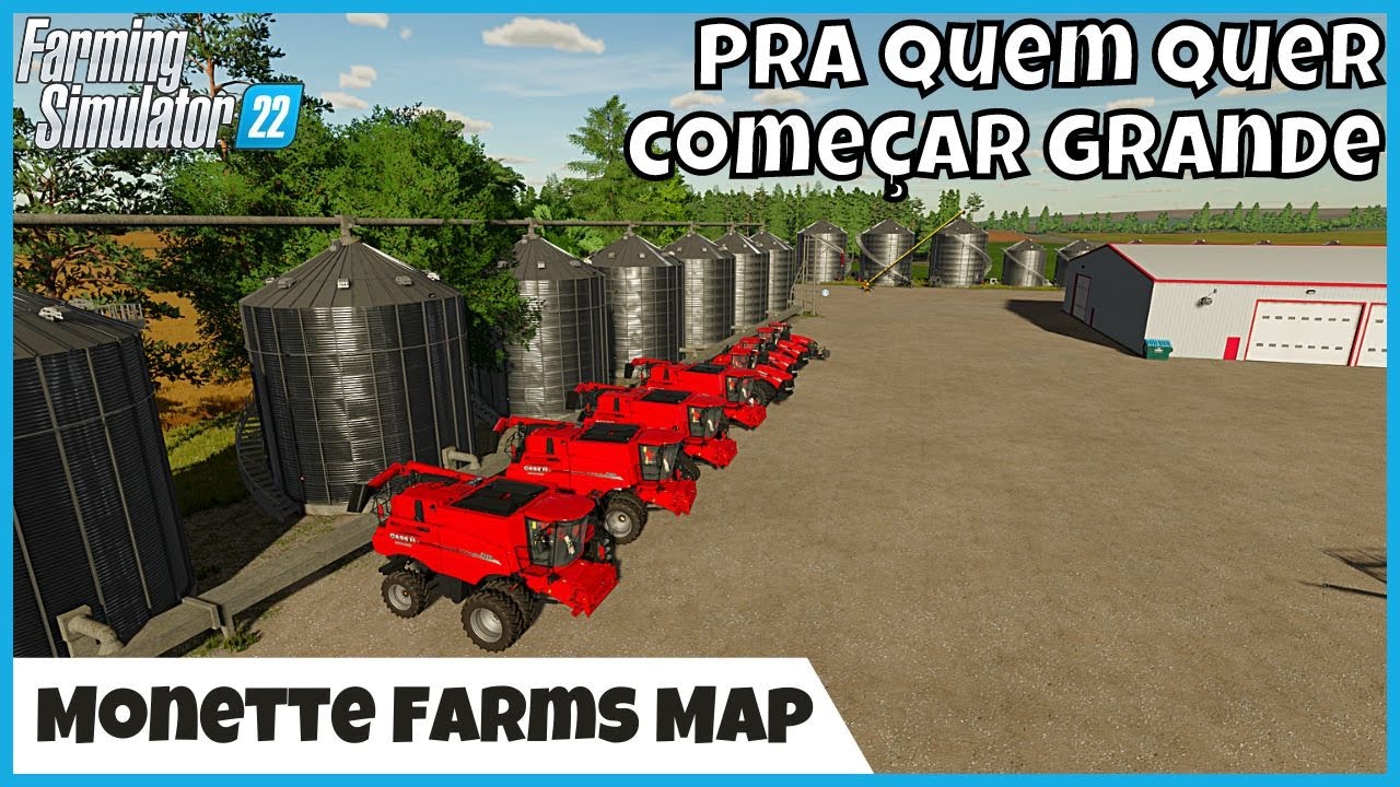FS22 Mapas | Conhecendo o Monette Farms Map Campos Grandes e Relevo Real | Farming Simulator 22