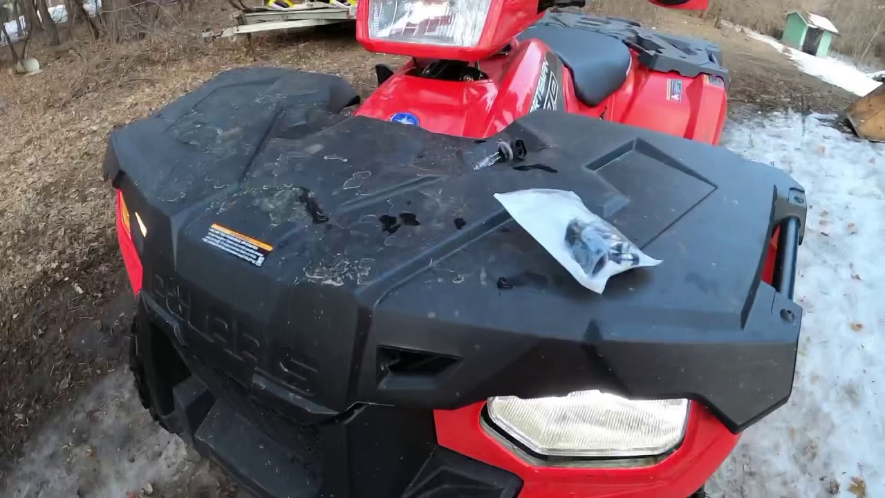 Polaris Sportsman 570 Upgrade Ugly Halogen Bulbs!