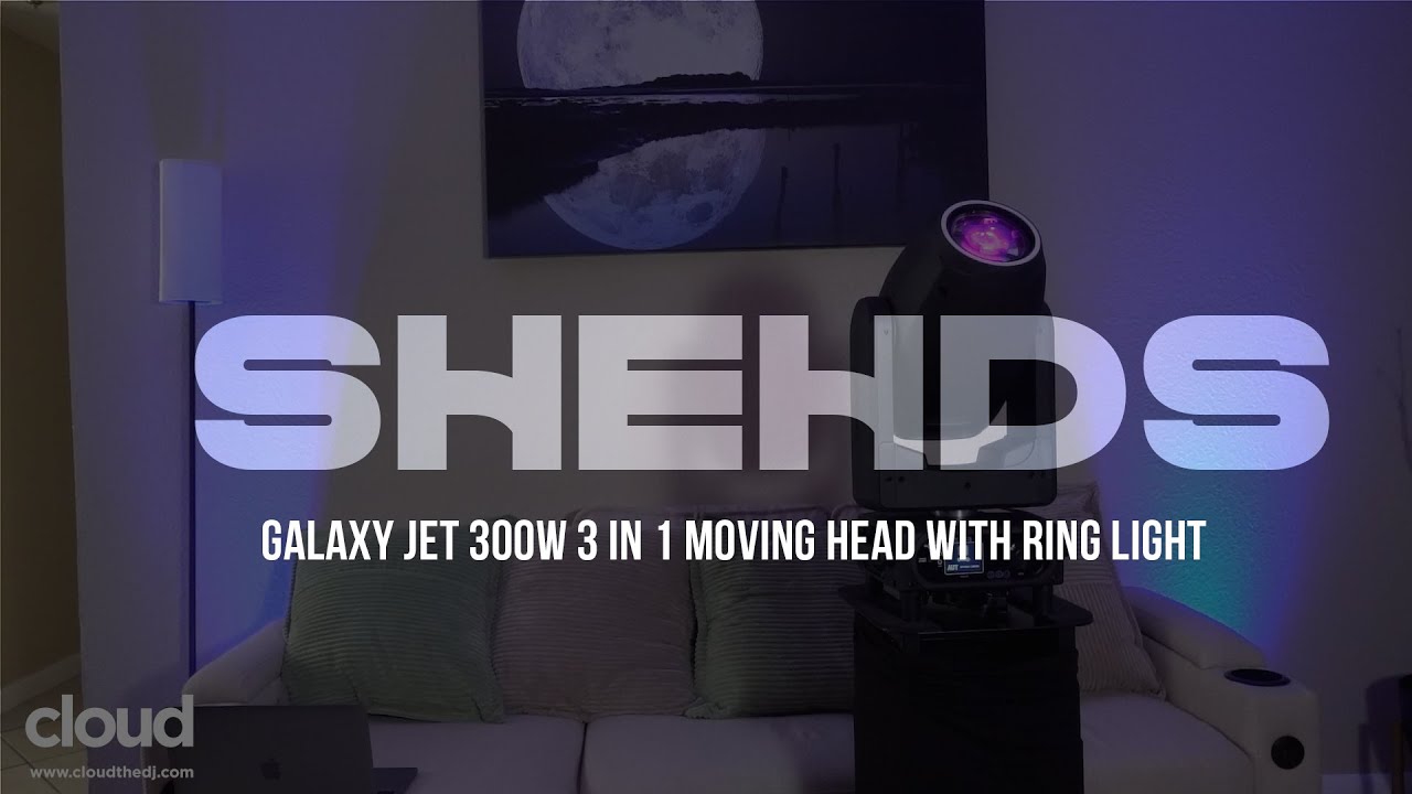 BRAND New #shehds Galaxy Jet 300W 3 in 1 Mover with Ring Light #shehdslighting