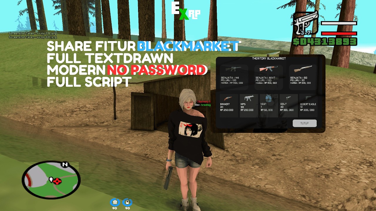 SHARE FITUR BLACKMARKET FULL TEXTDRAWN TERBARU GTA SAMP NO PASSWORD!