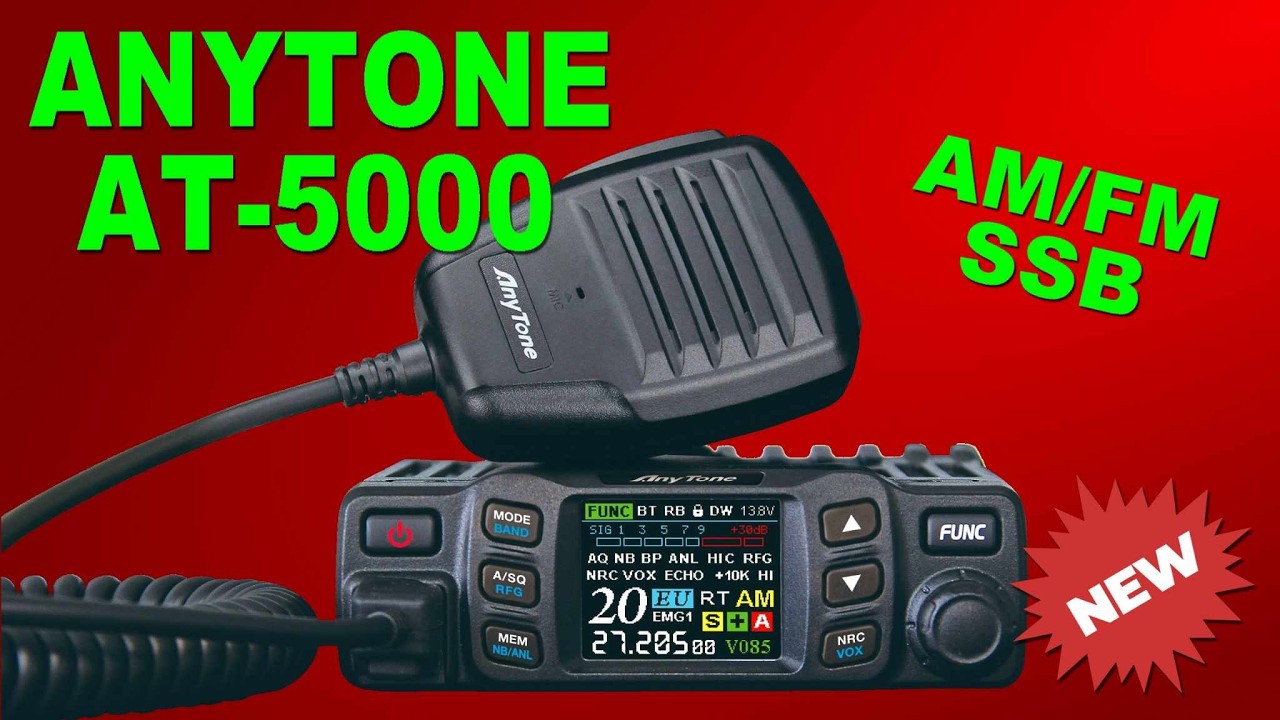 NEW : Anytone AT-5000 Mini SSB CB Radio Review