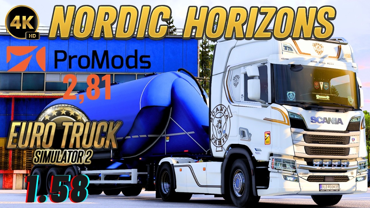 ETS2 Realistic POV Driving | Promods 2.81  |  V8 Echoes in the North 🇫🇮 | Scania R520 V8 | #51