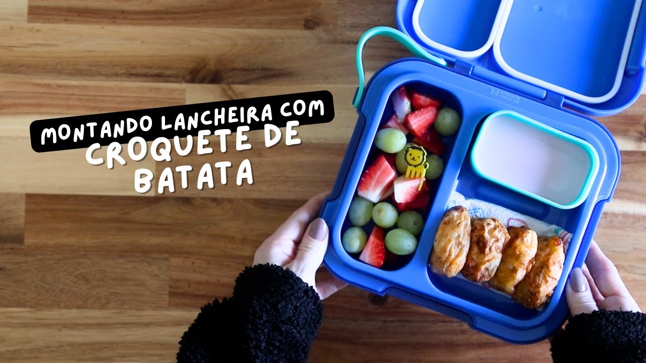 Montando lancheira com croquete de batata (sem glúten) | Thalita Campedelli