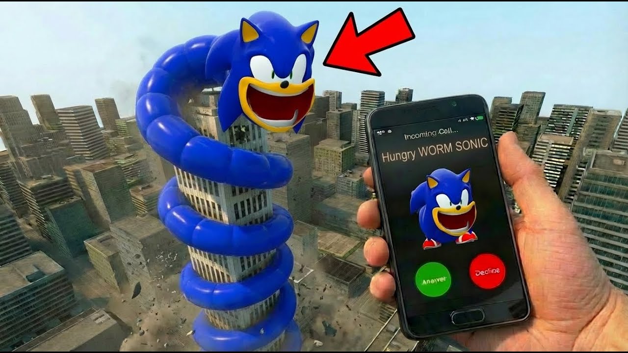 DO NOT ANSWER! Hungry Worm SONIC Just CALLED ME in Gmod!