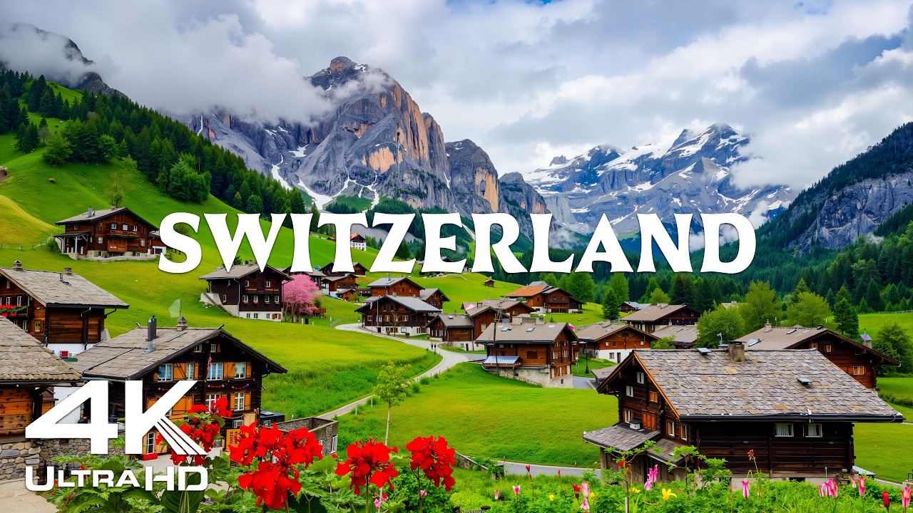Switzerland from Above in 4K – Stunning Alps, Lakes & Villages | Cinematic Drone Travel