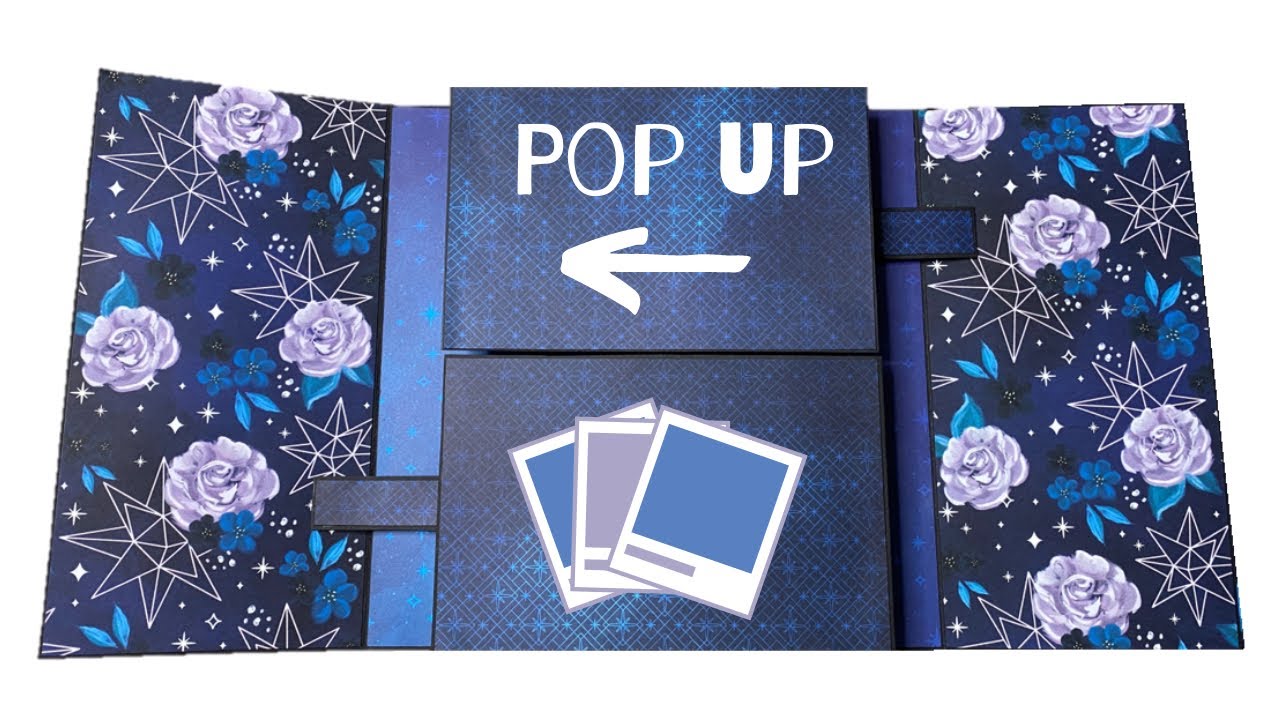 Scrapbook Pop Up Page | Tutorial | Scrapbooking Ideas | Popup Photo Album Moon