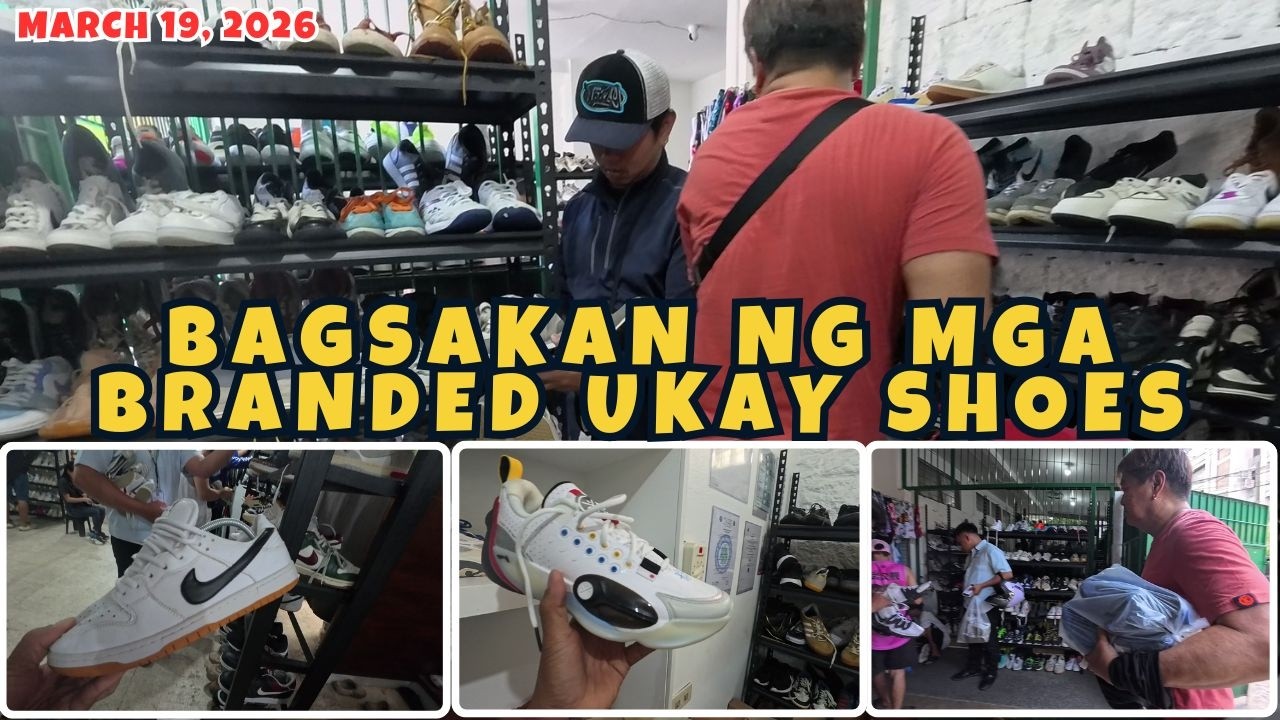 BAGSAKAN NG MGA UKAY BRANDED SHOES DITO SA SAN JUAN CITY D MIKE THRIFT MARKET