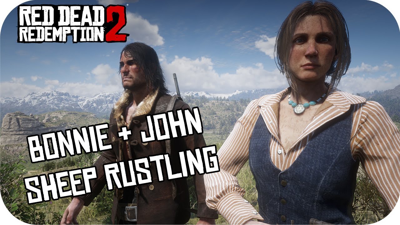 Bonnie and John Sheep Rustling RDR2 | Playing as Bonnie MacFarlane in RDR2 Model Swap