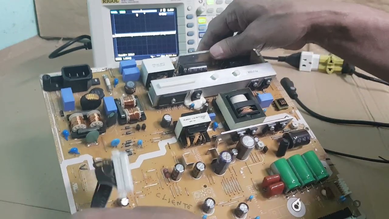 reparo placa fonte tv Samsung pl51f4000 VS e VA baixa BN44 00599A