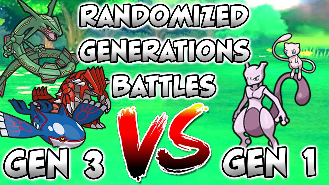 We Catch Randomized Pokemon From Different Generations Then We Battle! Gen 1 VS Gen 3